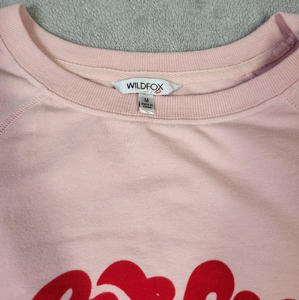 Wildfox Coffee & Sunshine Pink Relaxed Fit Sweatshirt - Picture 6 of 12